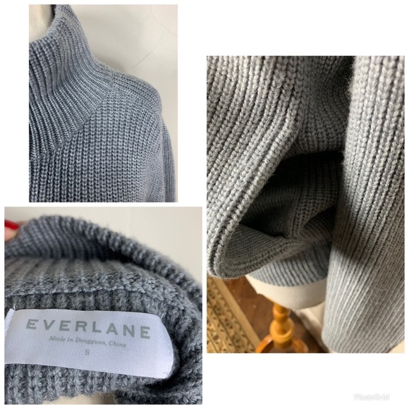 Everlane ribbed Zip Up cardigan - Picture 3 of 3